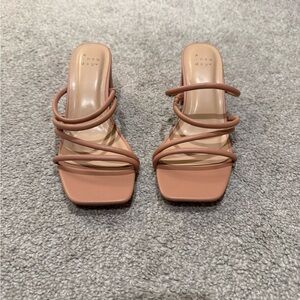 a new day Women's Tan Strappy Heels